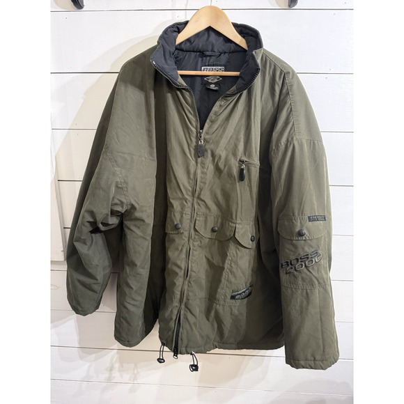 Boss IG Design Other - Vintage Boss By IG Designs XXL 90s Y2K Olive Green Puffer Oversized Jacket